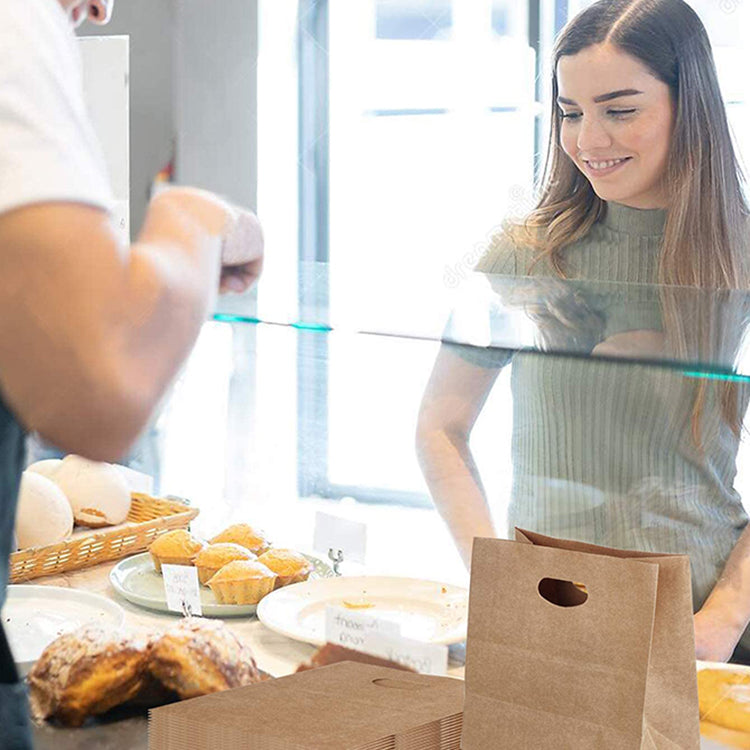 paper bags with die cut handles