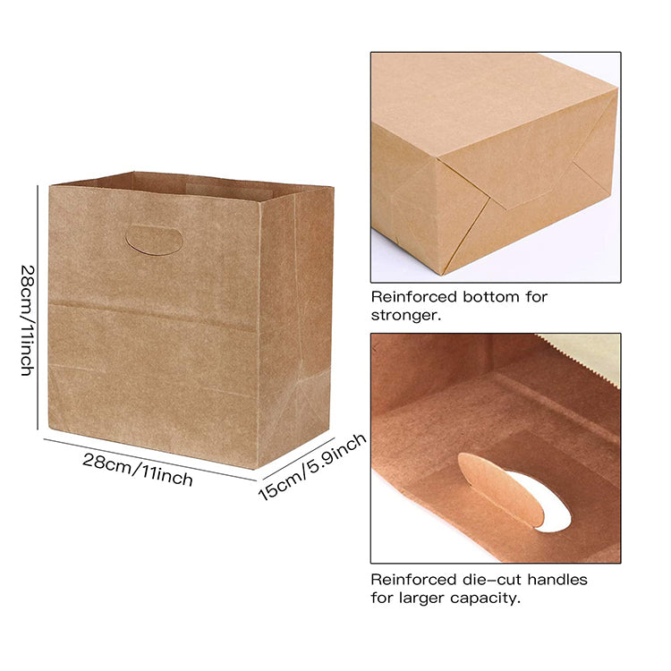 paper bags with die cut handles