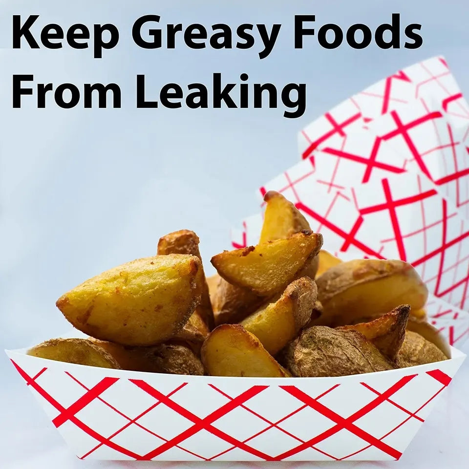 Disposable Kraft Boat Shape Paper Tray